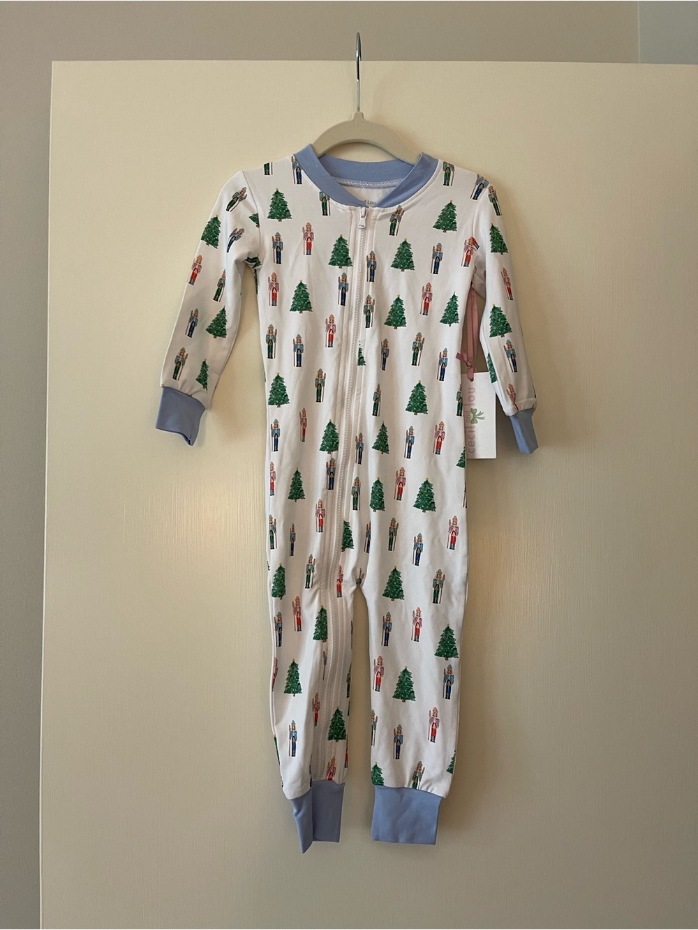 Cecil and Lou Christmas Tree & Nutcracker Print Pajamas
